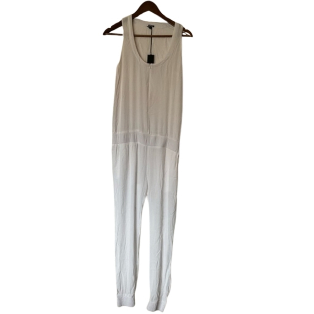 Monrow S White Jumpsuit NEW